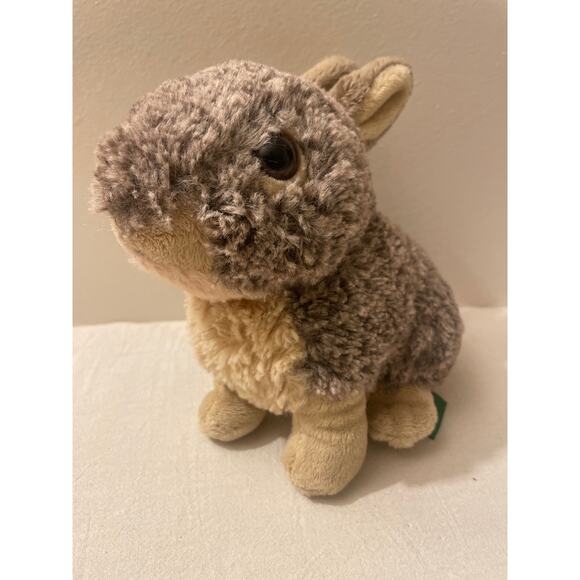 Wild‎ Republic Plush Bunny Rabbit 7" Tall Gray/Brown 2017 Realistic - Picture 7 of 7